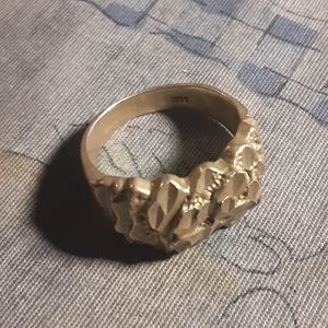 10 K Gold Nugget Ring S 10